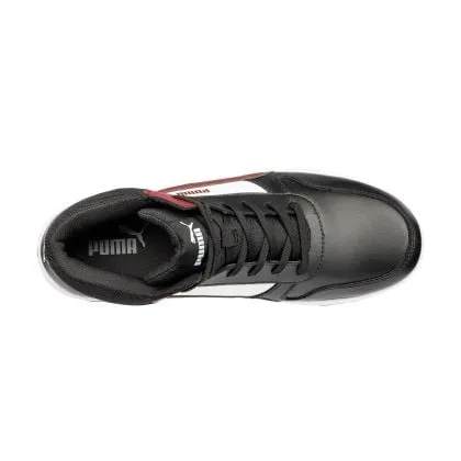 HOGE VEILIGHEIDSSCHOEN PUMA FRONTCOURT MID S3L ESD FO HRO SR  ZW/WT/RD  36