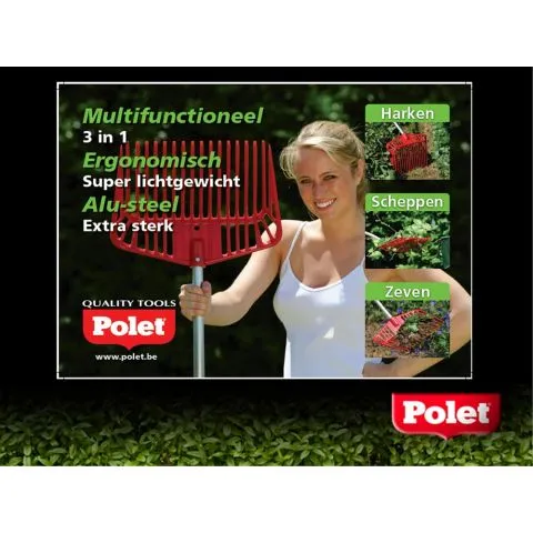 POLET BLADHARK MET STEEL KUNSTSTOF  18 TANDEN  155X32.5MM